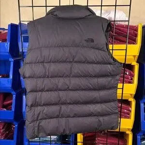 The North Face Black Puffer Jacket with Quilted Design